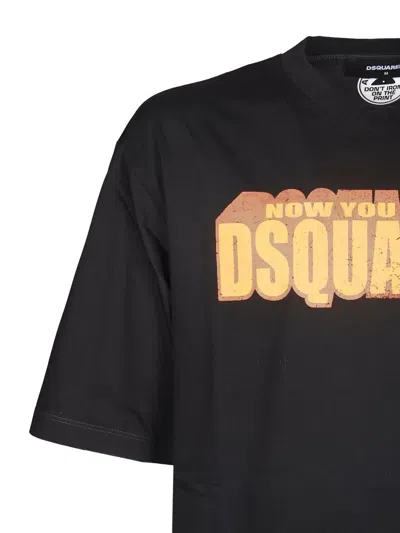 Dsquared2 Logo-print T-shirt In Black