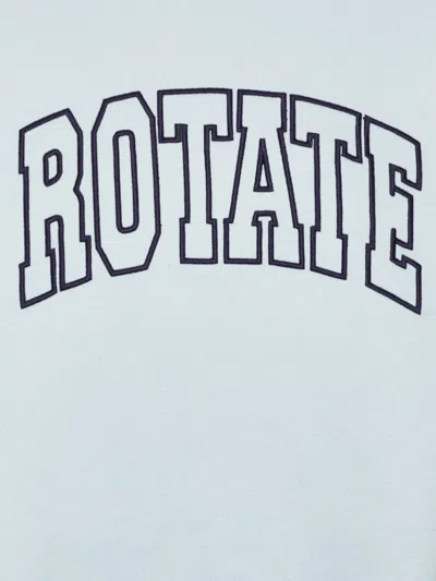 Rotate Birger Christensen Embroidered-logo Sweatshirt In Blue