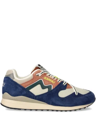 Karhu Synchron Suede-panelled Running Sneakers In Blue