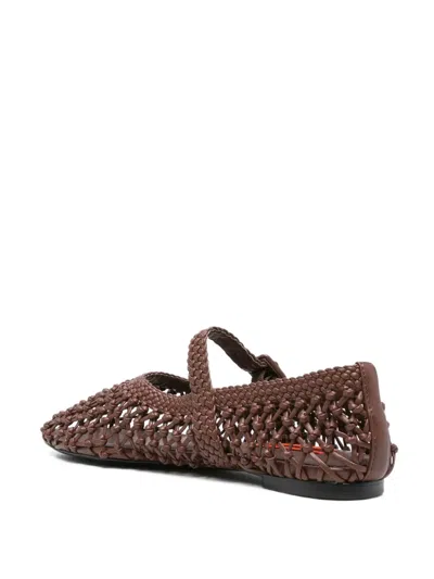 Simon Miller Leather Ballet Flats In Multi