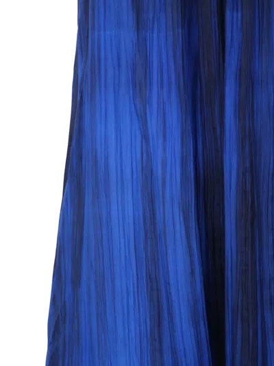 Bianco Levrin Tie-dye Stripe Slip Dress In Blue