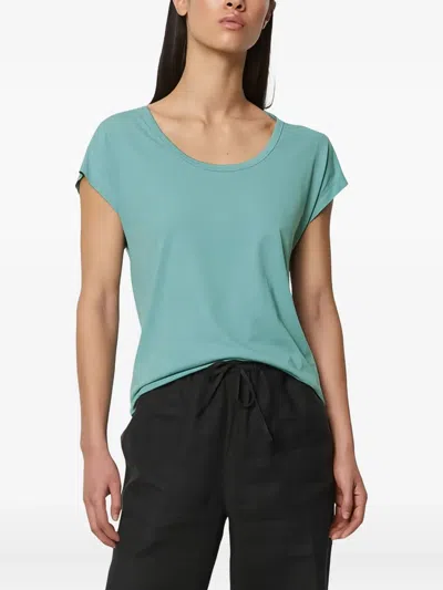 Marc O'polo Scoop Neck Cap Sleeve T-shirt In Blue