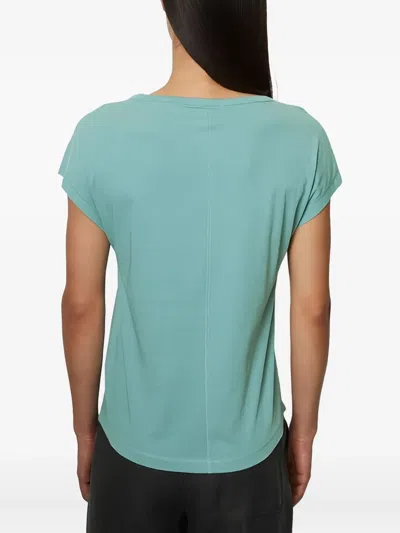 Marc O'polo Scoop Neck Cap Sleeve T-shirt In Blue