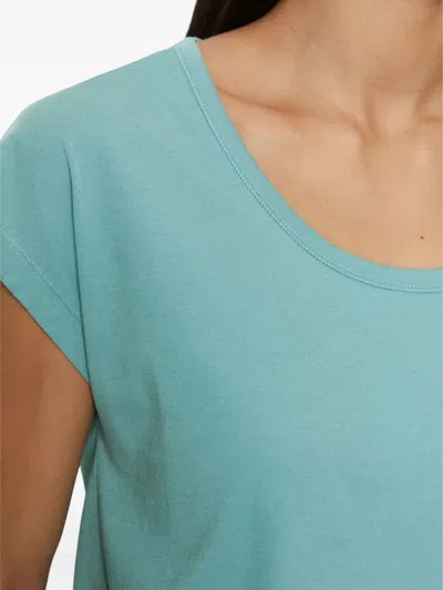 Marc O'polo Scoop Neck Cap Sleeve T-shirt In Blue