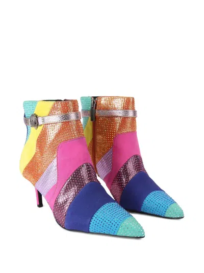 Kurt Geiger 65mm Kensington Embellished Ankle Boots In Multi