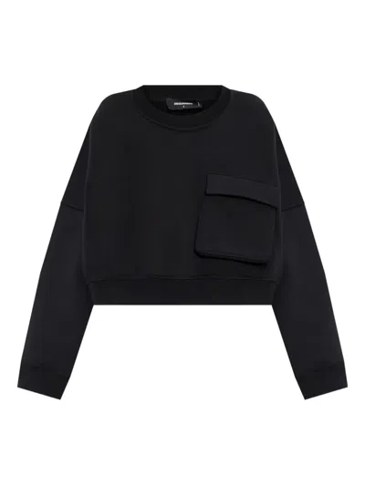 Dsquared2 Flap-pocket Sweatshirt In Black