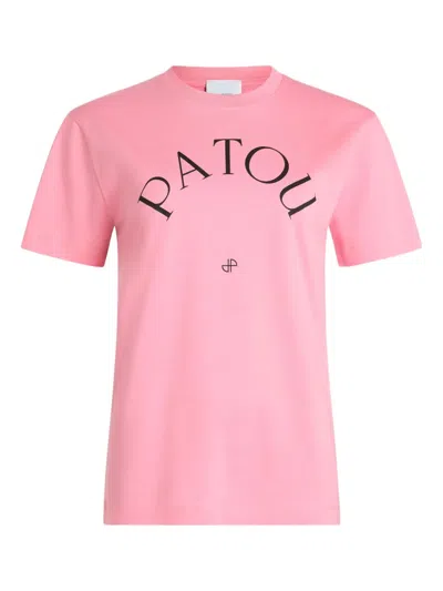 Patou Logo-print T-shirt In Pink