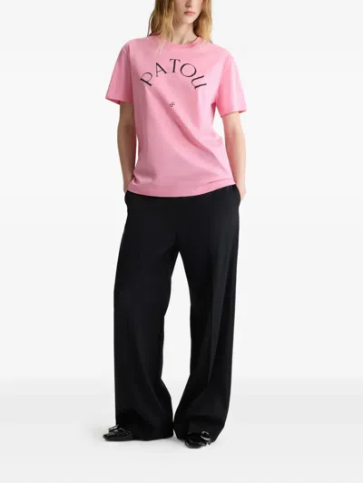 Patou Logo-print T-shirt In Pink