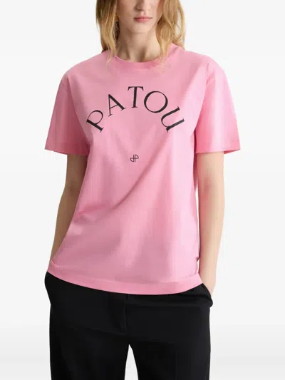 Patou Logo-print T-shirt In Pink