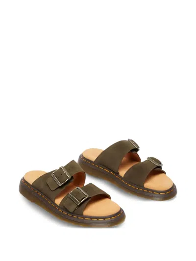 Dr. Martens' Josef Buckled Sandals In Green