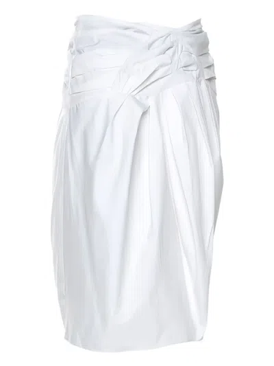 Pre-owned Dior Bow Draped Skirt