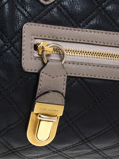 Pre-owned Marc Jacobs Vintage Quilted Leather Tote Bag In Black
