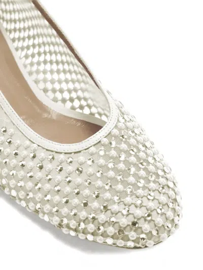 Genny Crystal-embellished Ballet Flats