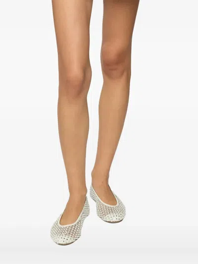 Genny Crystal-embellished Ballet Flats