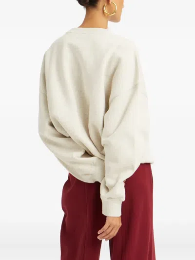 Rotate Birger Christensen Logo Embroidery Sweatshirt In Gray