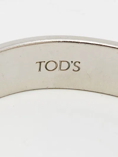 Pre-owned Tod's Embossed Leather Studded Bracelet