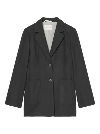 Marc O'polo Single-breasted Blazer In Gray