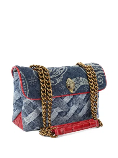 Kurt Geiger Kesington Woven Denim Shoulder Bag