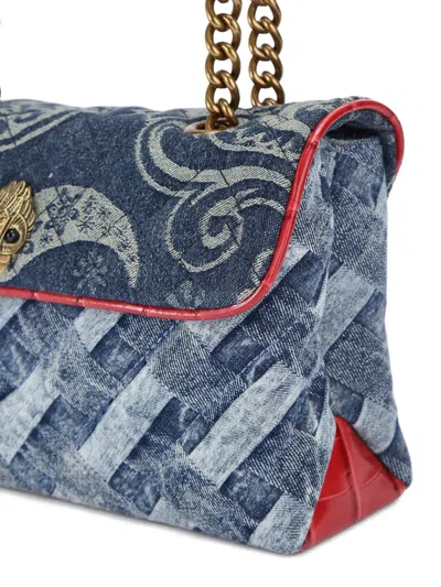 Kurt Geiger Kesington Woven Denim Shoulder Bag
