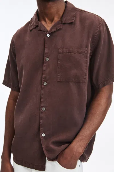 A Days March Yamu Lyocell Shirt In Brown