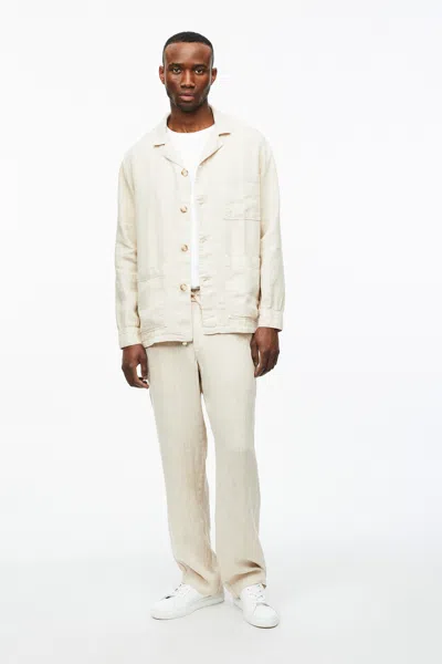A Days March Tamiat Drawstring Linen Trousers In White