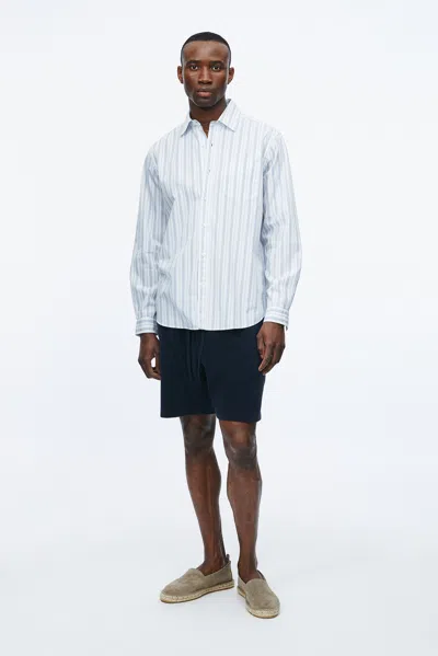 A Days March Ipu Terry Drawstring Shorts In Blue
