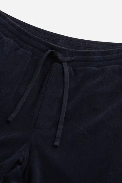 A Days March Ipu Terry Drawstring Shorts In Blue