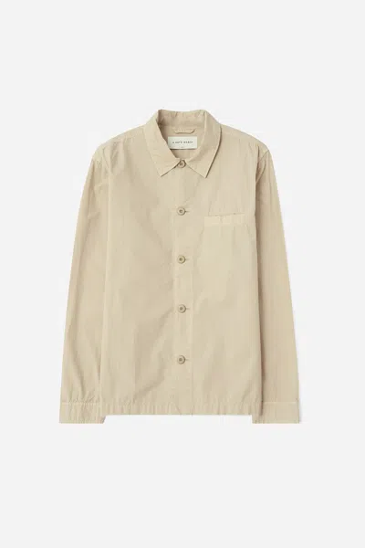 A Days March Telford Light Cotton Overshirt In Gold