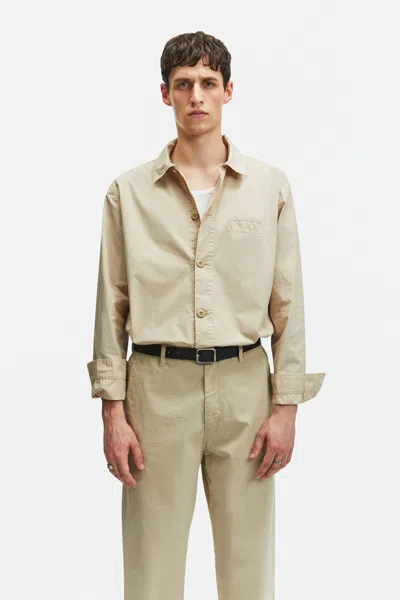 A Days March Telford Light Cotton Overshirt In Gold