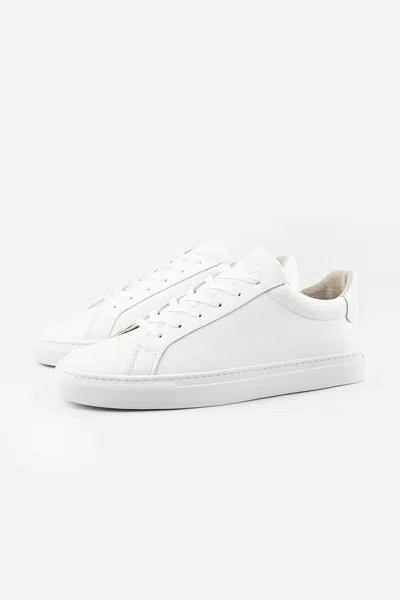 A Days March Marching Leather Sneakers In White