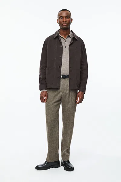 A Days March Algot Cotton Lyocell Overshirt In Black