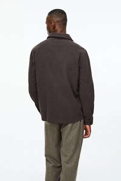 A Days March Algot Cotton Lyocell Overshirt In Black