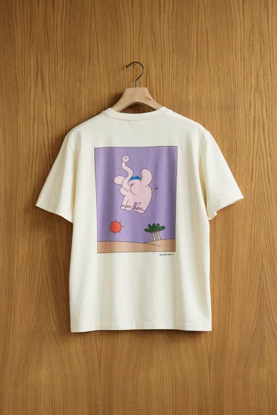 A Days March Owe Print T-shirt In White