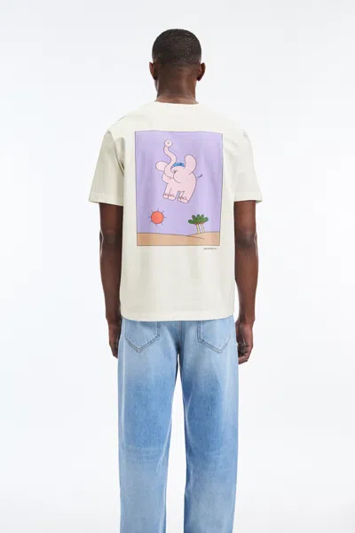 A Days March Owe Print T-shirt In White