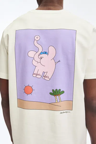 A Days March Owe Print T-shirt In White