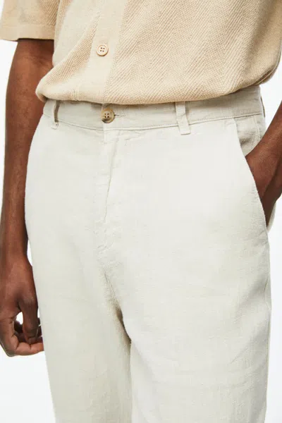 A Days March Madu Linen Trousers In White