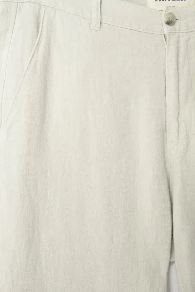 A Days March Madu Linen Trousers In White