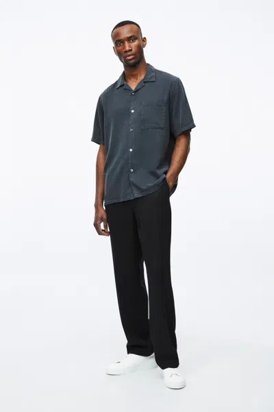 A Days March Tamiat Drawstring Lyocell Trousers In Black