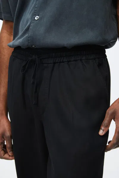 A Days March Tamiat Drawstring Lyocell Trousers In Black