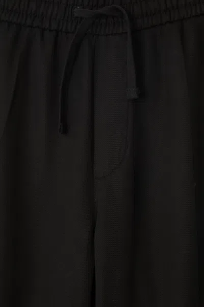A Days March Tamiat Drawstring Lyocell Trousers In Black