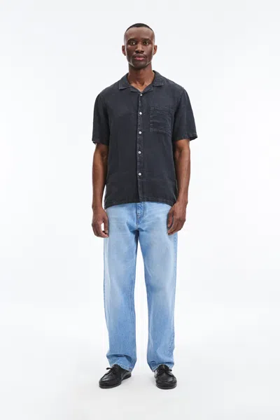 A Days March Yamu Linen Shirt In Black