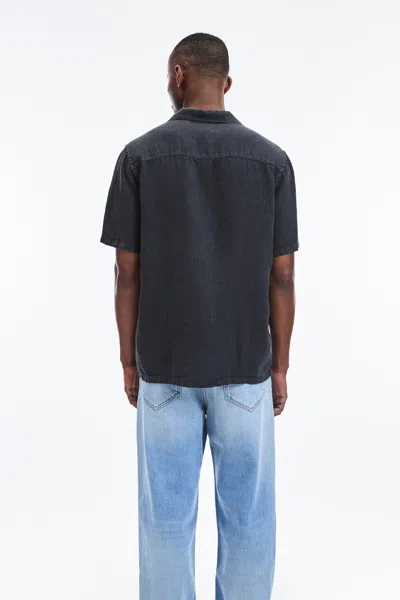 A Days March Yamu Linen Shirt In Black