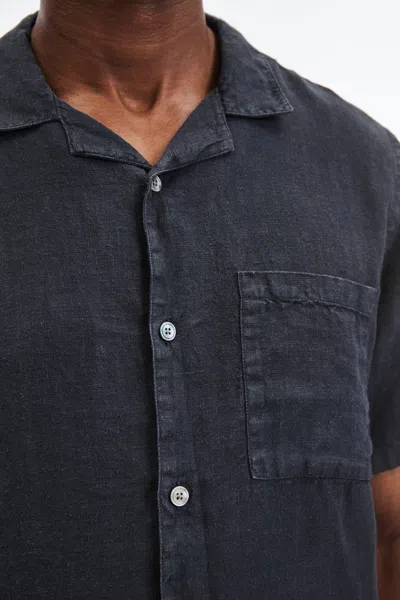 A Days March Yamu Linen Shirt In Black