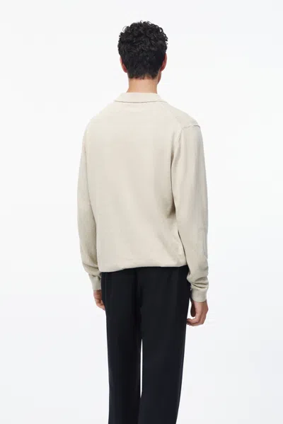A Days March Ambroz Cotton Linen Polo Shirt In White