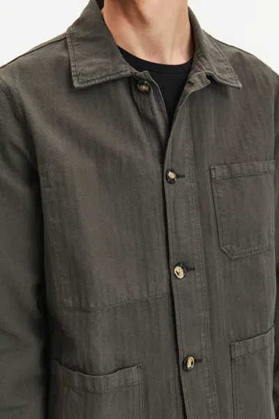 A Days March Original Herringbone Overshirt In Brown