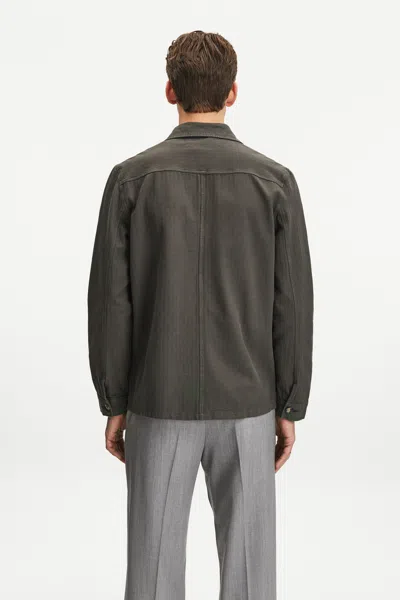 A Days March Original Herringbone Overshirt In Brown