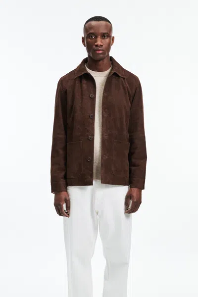 A Days March Suede Overshirt – Deadwood For A Day's March In Brown