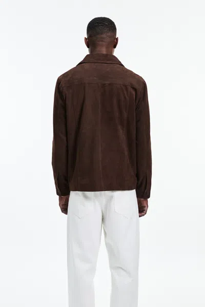 A Days March Suede Overshirt – Deadwood For A Day's March In Brown
