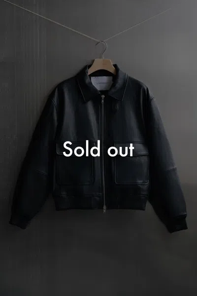 A Days March Leather Flight Jacket – Deadwood For A Day's March In Black