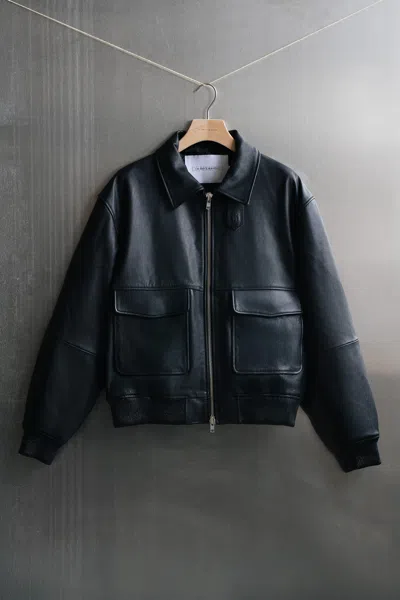 A Days March Leather Flight Jacket – Deadwood For A Day's March In Black